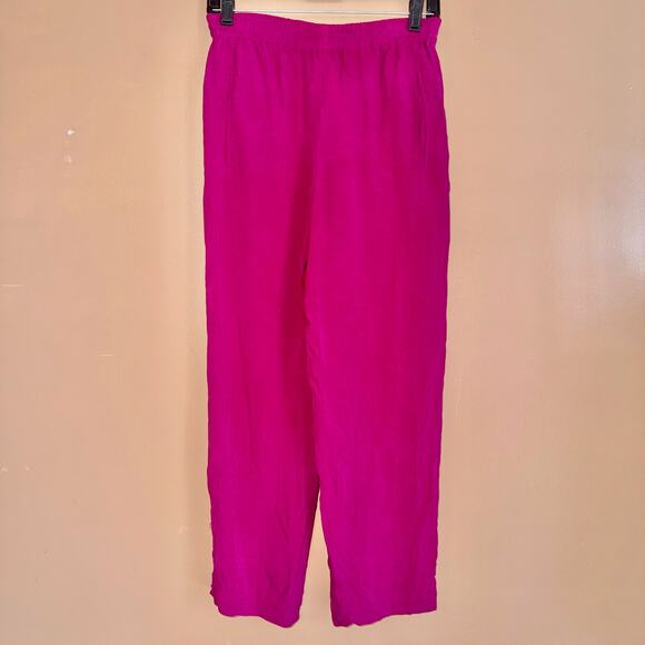 Dana Buchman Petite Women's Silk Magenta Pants - Size 2 - Picture 5 of 8